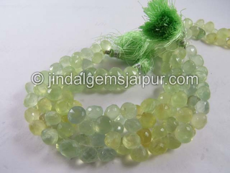 Multi Prenite Faceted Onion Shape Beads