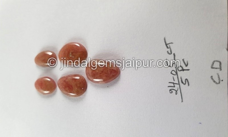 Rhodochrosite Smooth Cabs Cabochon