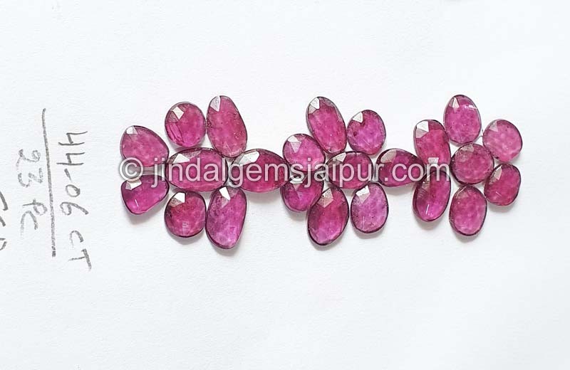 Purple Rhodolite Garnet Rose Cut Slices
