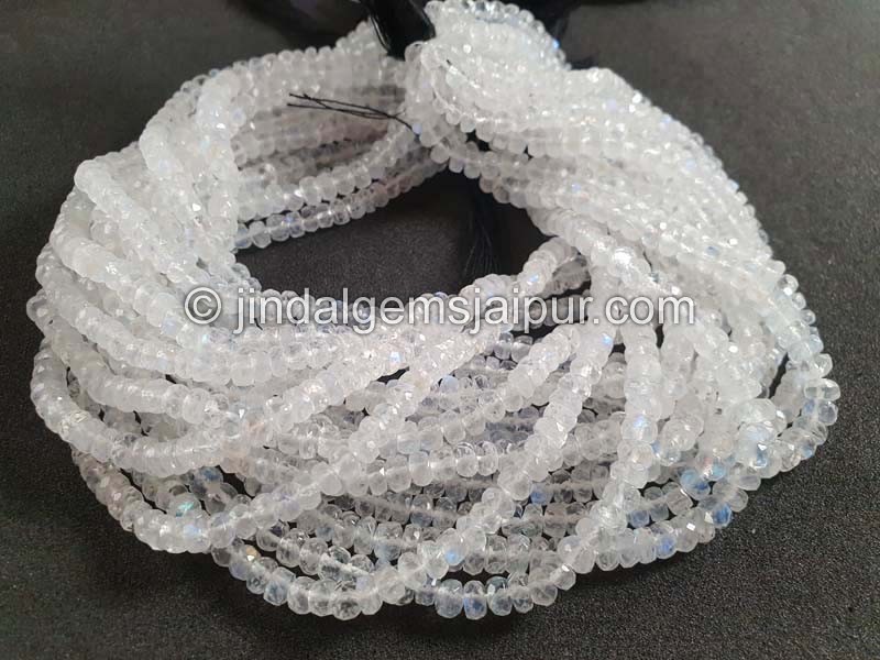 Rainbow Moonstone Faceted Roundelle Beads