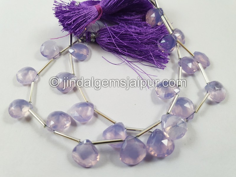 Scorolite Faceted Heart Beads