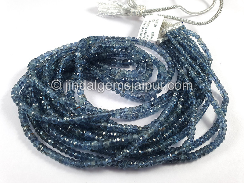 Santa Maria Aquamarine Faceted Roundelle Shape Beads