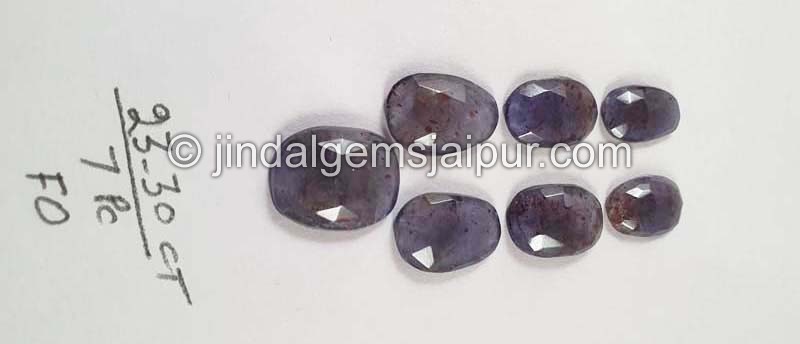 Iolite Sunstone Rose Cut Slices