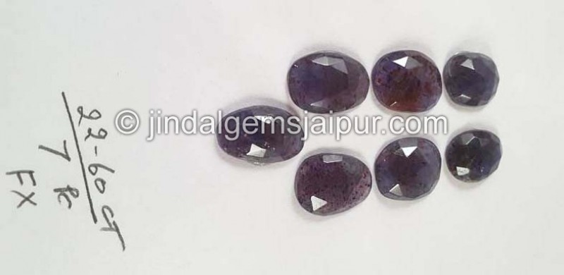 Iolite Sunstone Rose Cut Slices