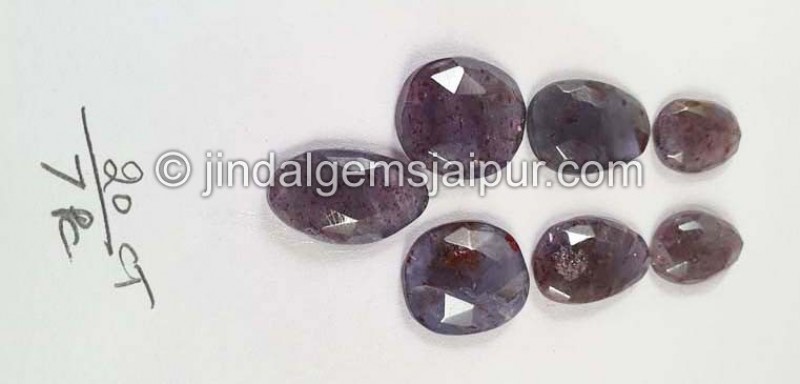 Iolite Sunstone Rose Cut Slices