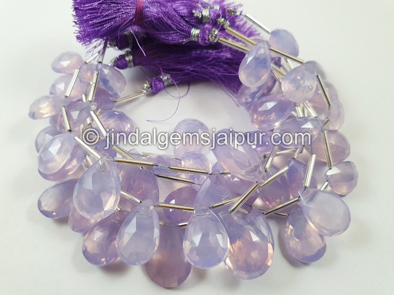 Scorolite Far Faceted Pear Beads