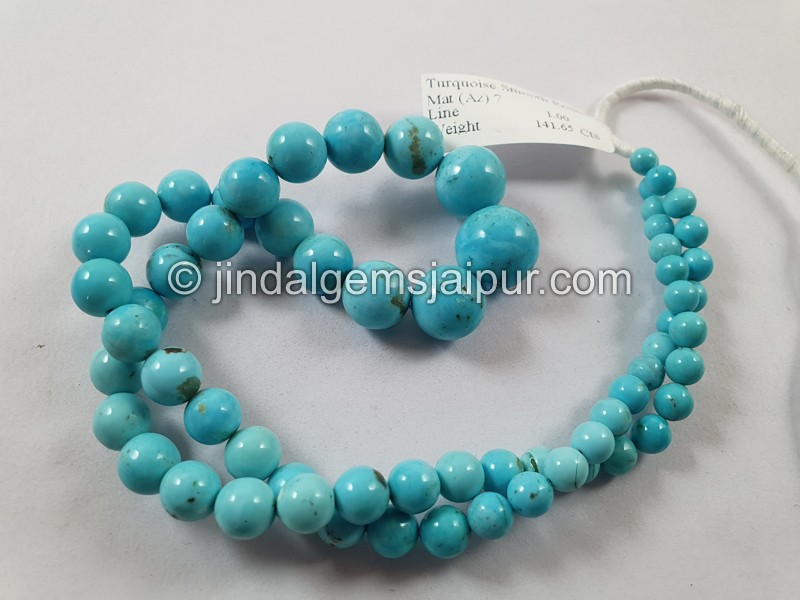Turquoise Smooth Round Shape Ball Beads