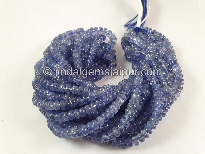 Tanzanite Smooth Roundelle Beads