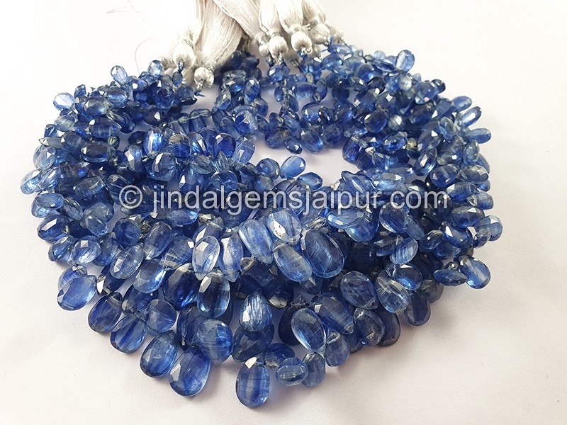 Kyanite Faceted Pear Shape Beads