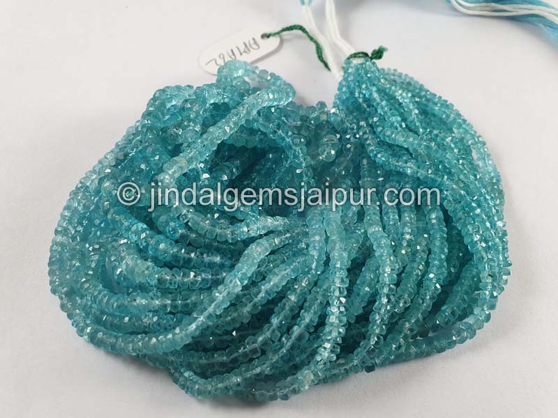 Sky Blue Apatite Faceted Roundelle Beads