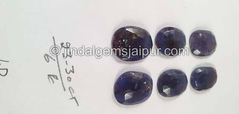 Iolite Sunstone Rose Cut Slices