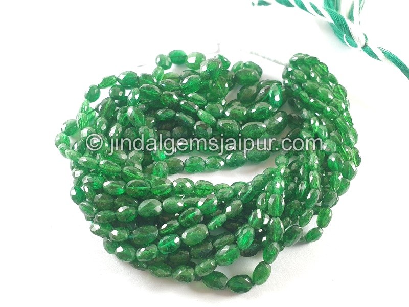 Tsavorite Faceted Oval Beads