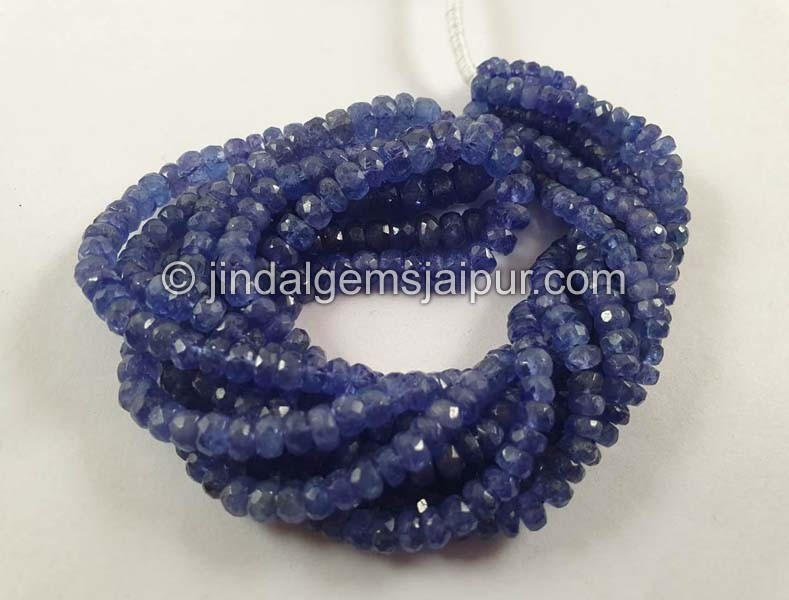 Tanzanite Faceted Roundelle Beads