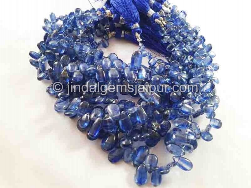 Kyanite Smooth Pear Beads