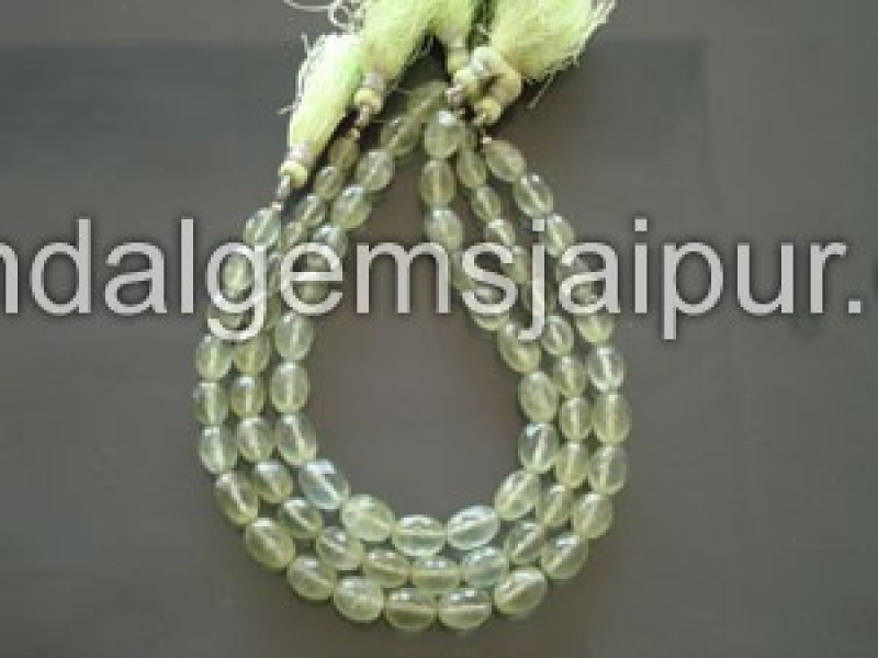 Prenite Faceted Drum Shape Beads