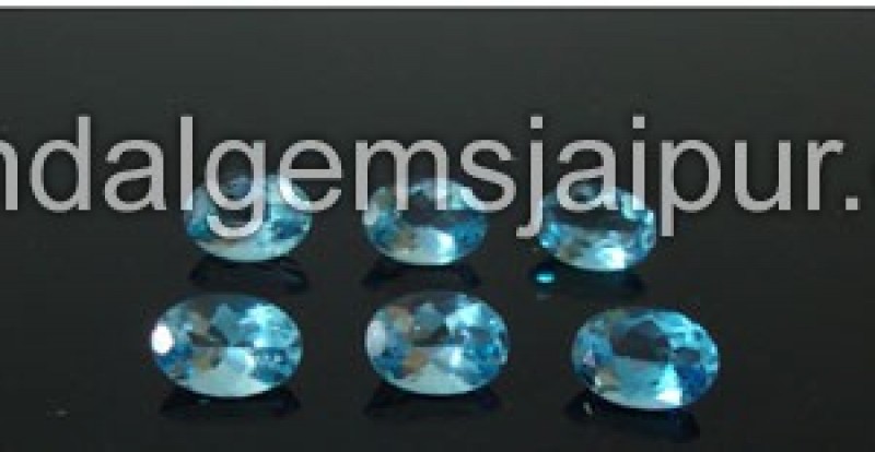 Sky Blue Topaz Cut Oval Shape Beads