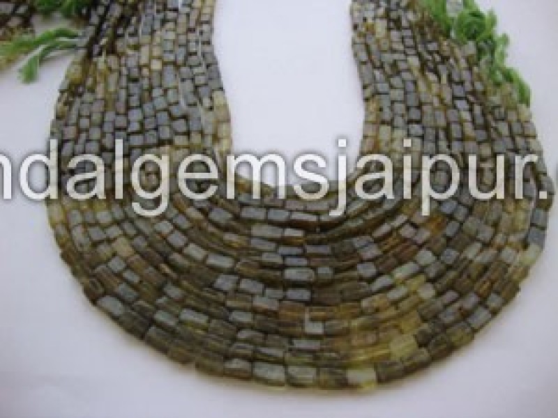 Grossular Garnet Plain Square Shape Beads