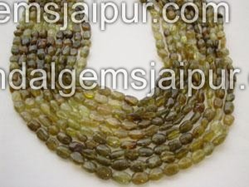 Grossular Garnet Plain Oval Shape Beads