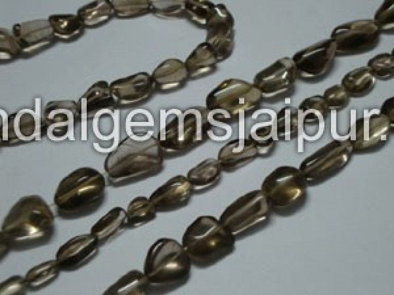 Smokey Plain Nuggets Shape Beads