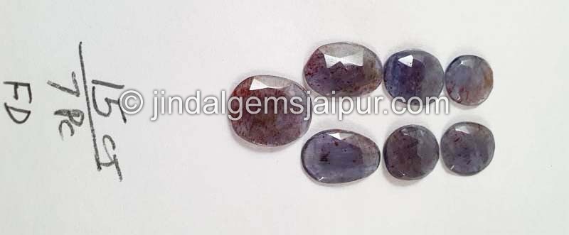 Iolite Sunstone Rose Cut Slices