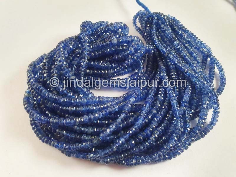 Kyanite Faceted Roundelle Beads