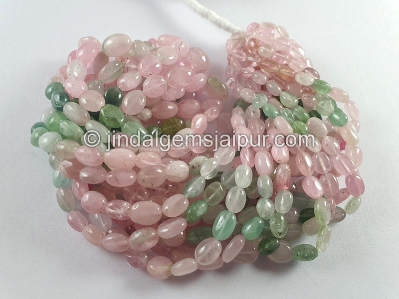Afghan Tourmaline Smooth Oval Shape Beads