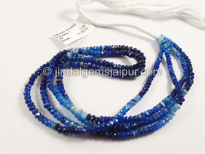 Afghanite Faceted Roundelle Shape Beads