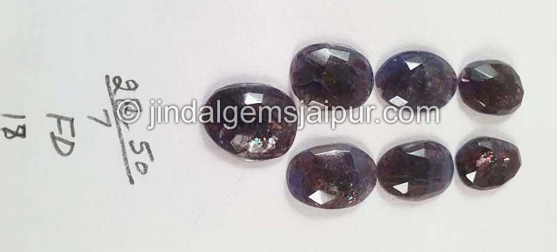 Iolite Sunstone Rose Cut Slices