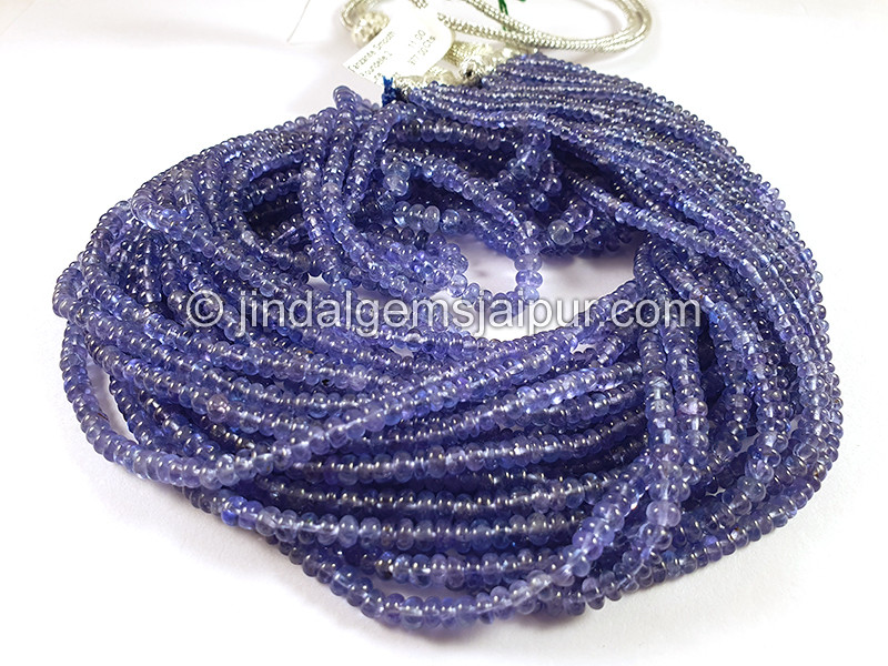 Tanzanite Smooth Roundelle Shape Beads