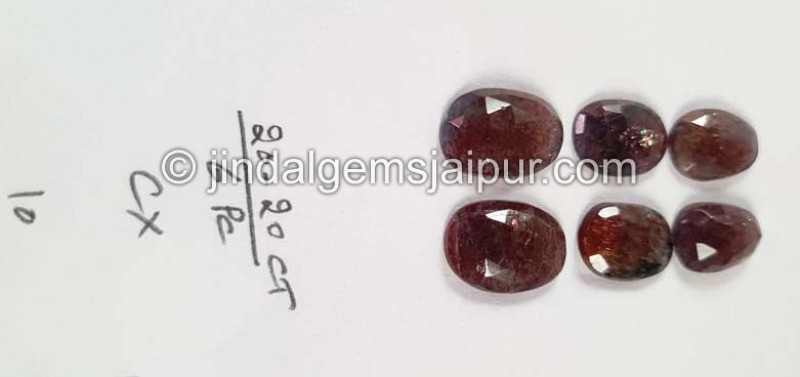 Iolite Sunstone Rose Cut Slices