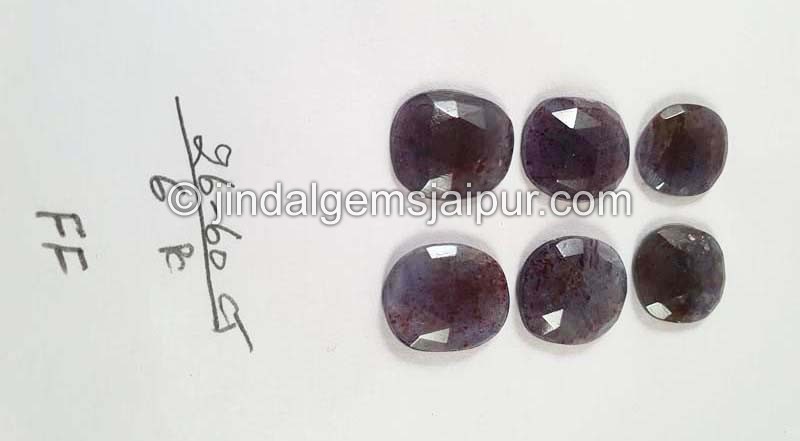 Iolite Sunstone Rose Cut Slices