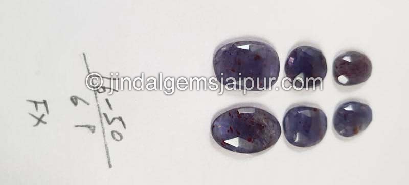 Iolite Sunstone Rose Cut Slices