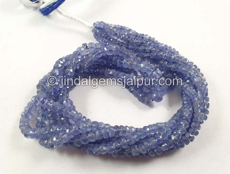 Tanzanite Faceted Roundelle Beads