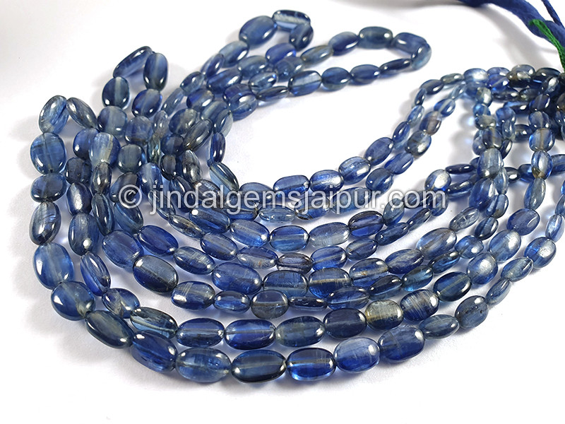 Kyanite Smooth Oval Shape Beads