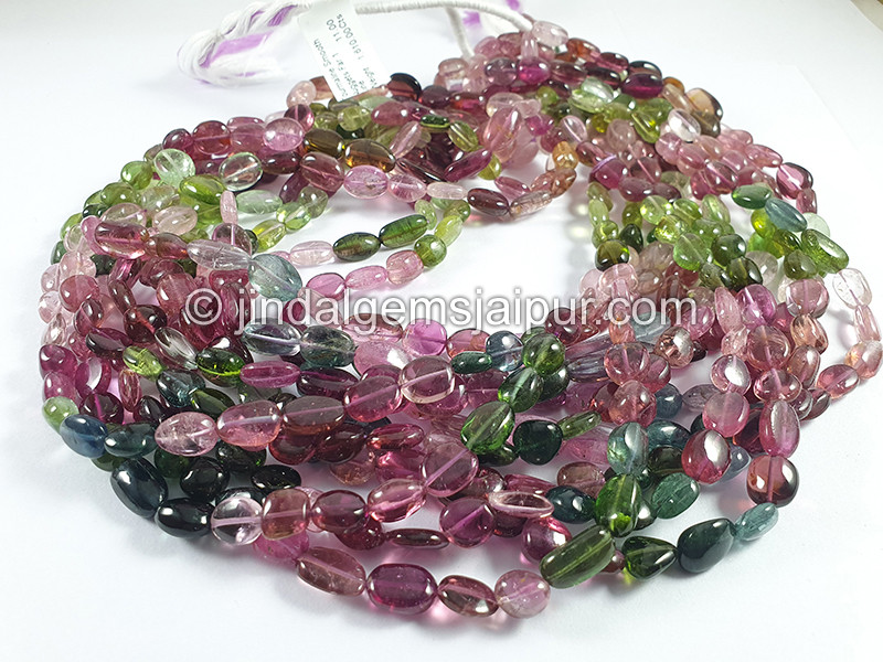 Tourmaline Smooth Nuggets Shape Beads