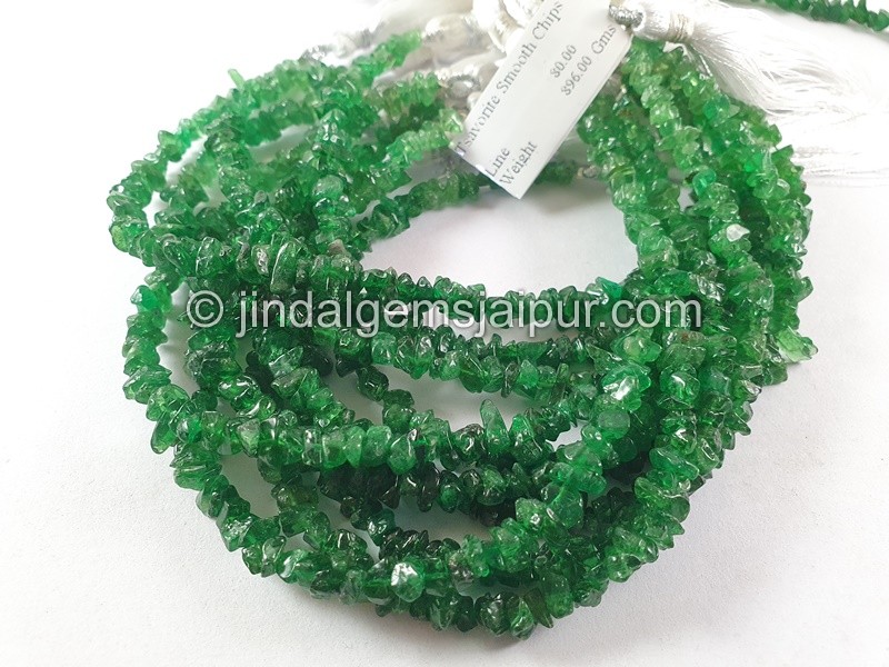 Tsavorite Smooth Chips Beads