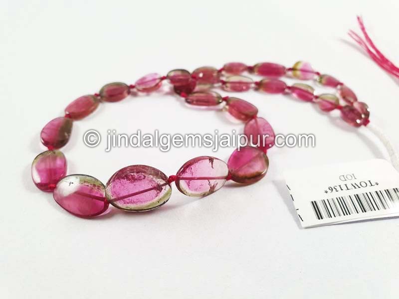 Watermelon Tourmaline Slices Beads