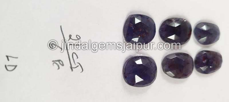 Iolite Sunstone Rose Cut Slices