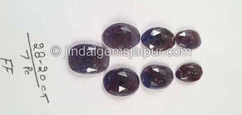 Iolite Sunstone Rose Cut Slices