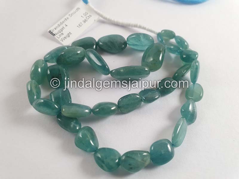 Grandidierite Smooth Nugget Beads