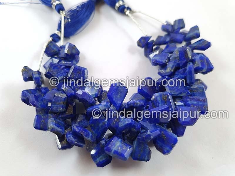 Lapis Flat Table Cut Fancy Beads