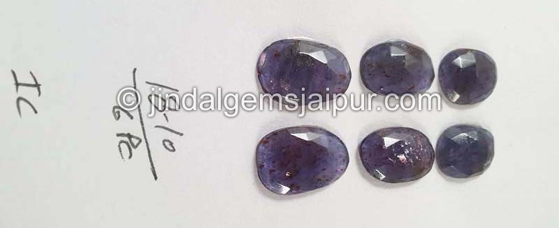 Iolite Sunstone Rose Cut Slices