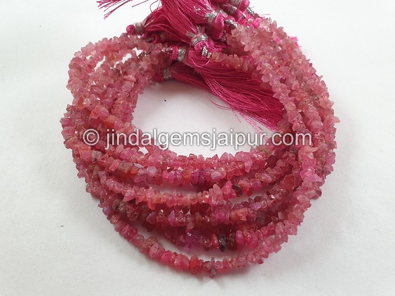 Red Spinal Chips Beads