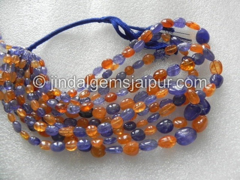 Multi Stone Plain Nuggets Shape Beads