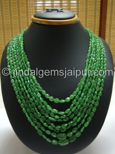 Tsavorite Plain Oval Shape Beads